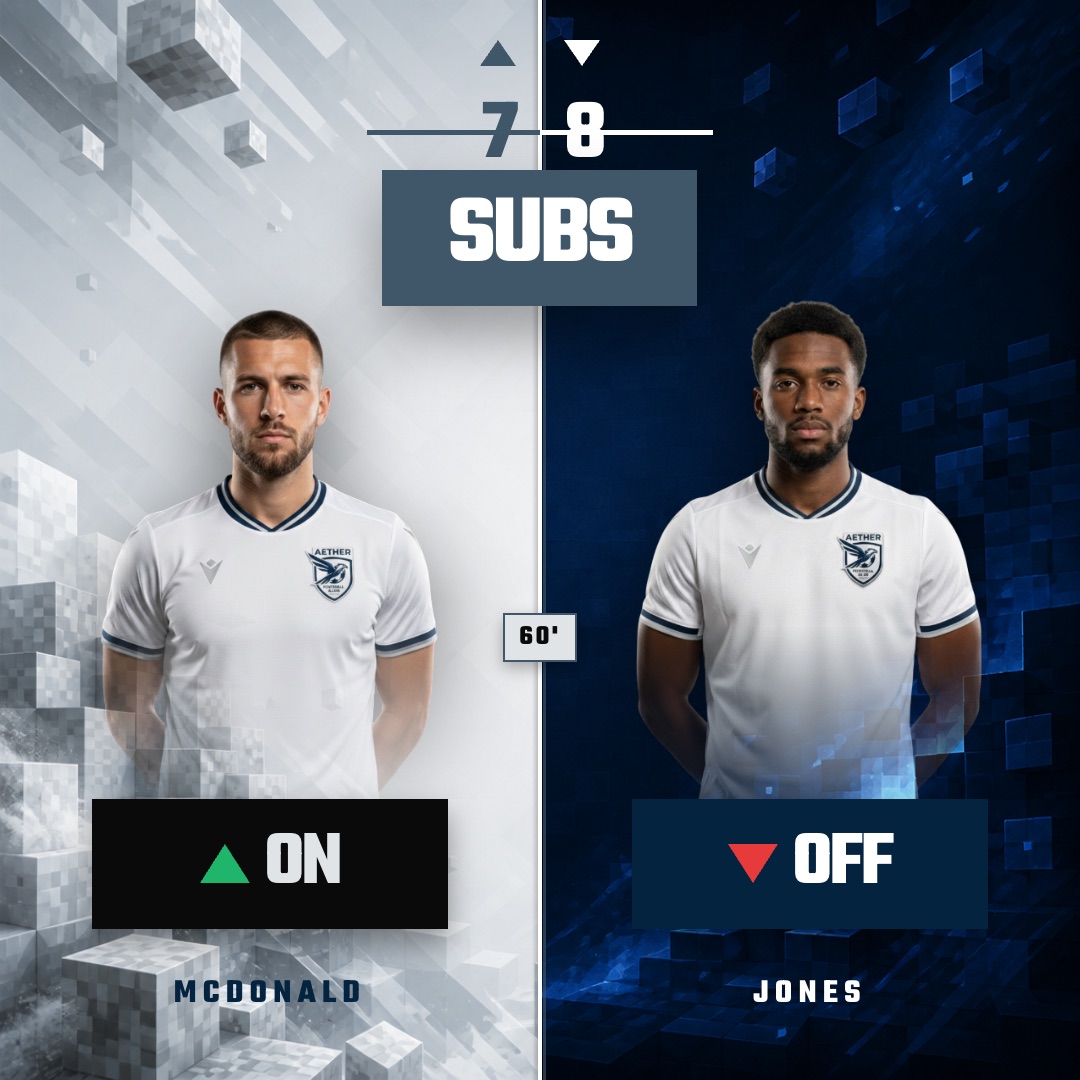 Touchline Switch — animated substitution graphic template preview